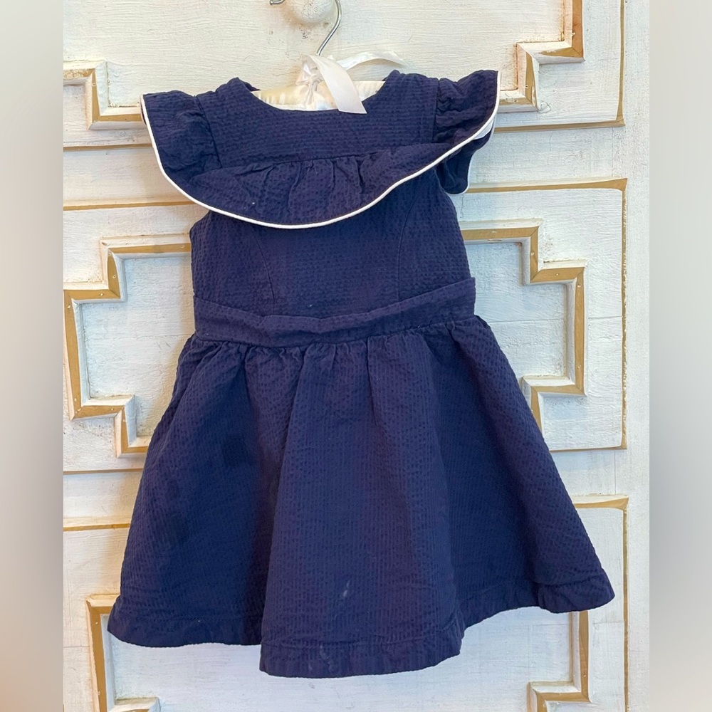 Navy Blue Hope & Henry Baby Dress